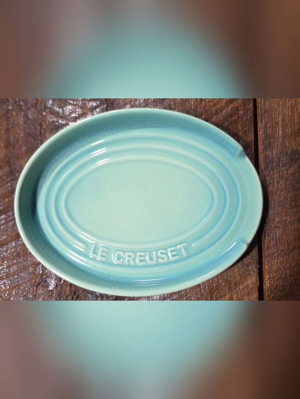 Le Creuset Seafoam Green Ceramic Oval Dish